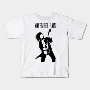 November rain silhouette Kids T-Shirt